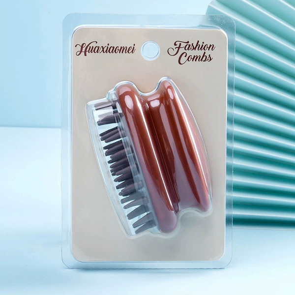 Coffee -colored hair combing pvc box
