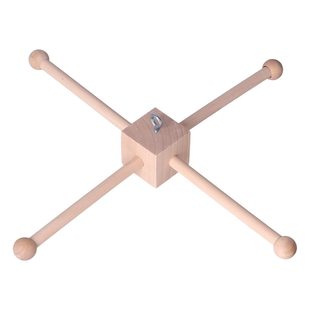 Wooden Frame Baby Bed Hanger Nursery Room Mobile Phone Wood Holder