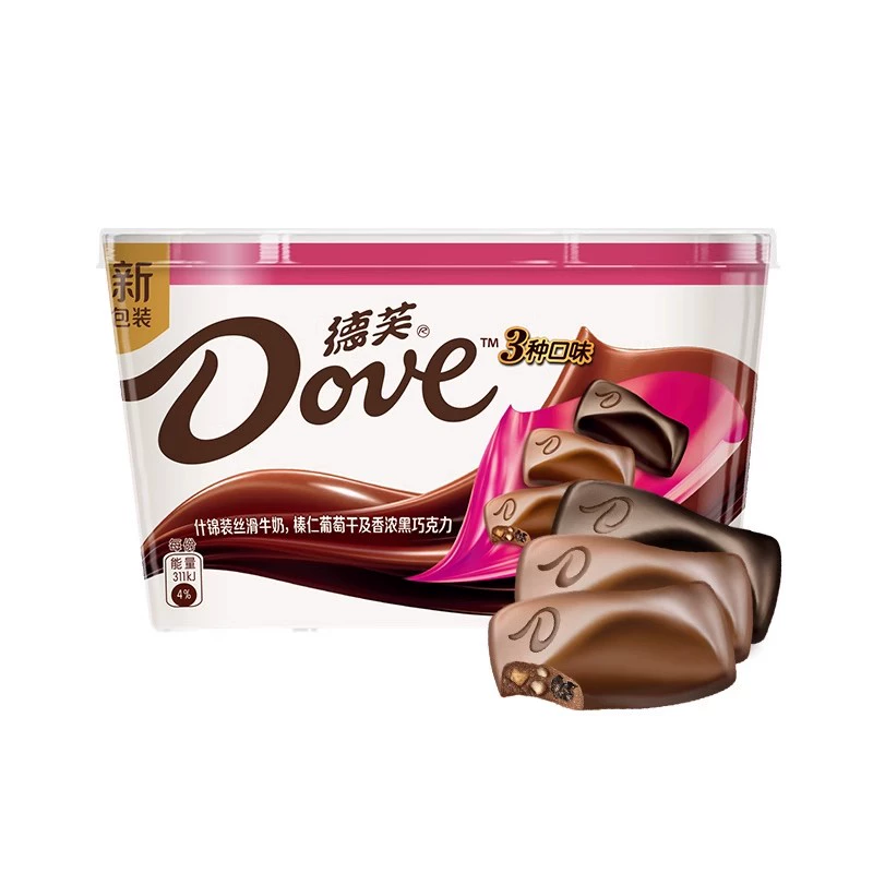 Подарочная коробка шоколада (Dove) ассорти — 224 г шелковистого молочного и наборы разных размеров
