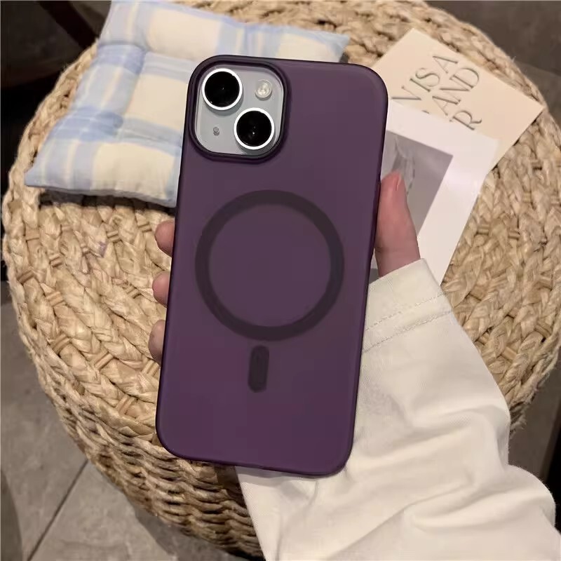 PC肤感磁吸适用iPhone17手机壳超薄冰雾磨砂透明苹果16防摔保护套|undefined