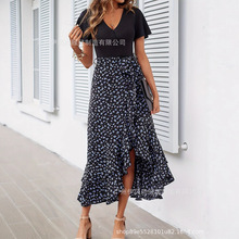 法式欧美2025夏通勤简约时尚优雅短袖显瘦修身高级办公减龄连衣裙