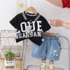 Summer summer clothing, children's set, polo for boys, 2023 collection, children's clothing, with short sleeve, wholesale