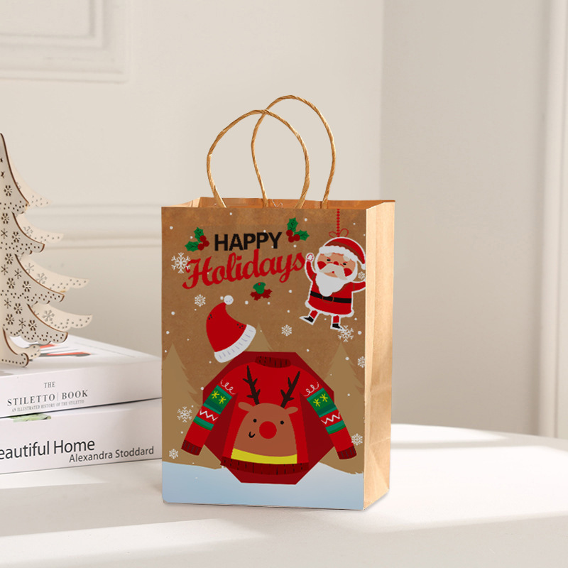 クリスマスパーティーのギフトバッグサンタクロースのギフト包装ハンドバッグクリスマスイブクリスマスキャンディー包装袋|undefined