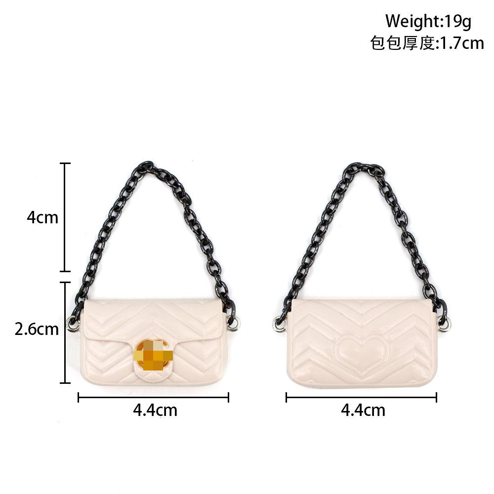 Dollhouse mini muñeca casa pequeña bolsa BJD bolsa de estilo de marca 6 centavos bolsa de muñeca 30 cm accesorios de muñeca