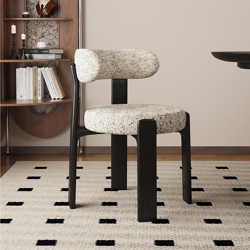 Sillas de comedor de madera sólida retrógrada francesa sillas de comedor de estilo medieval sillas de diseño de alta calidad sillas de respaldo nórdicas