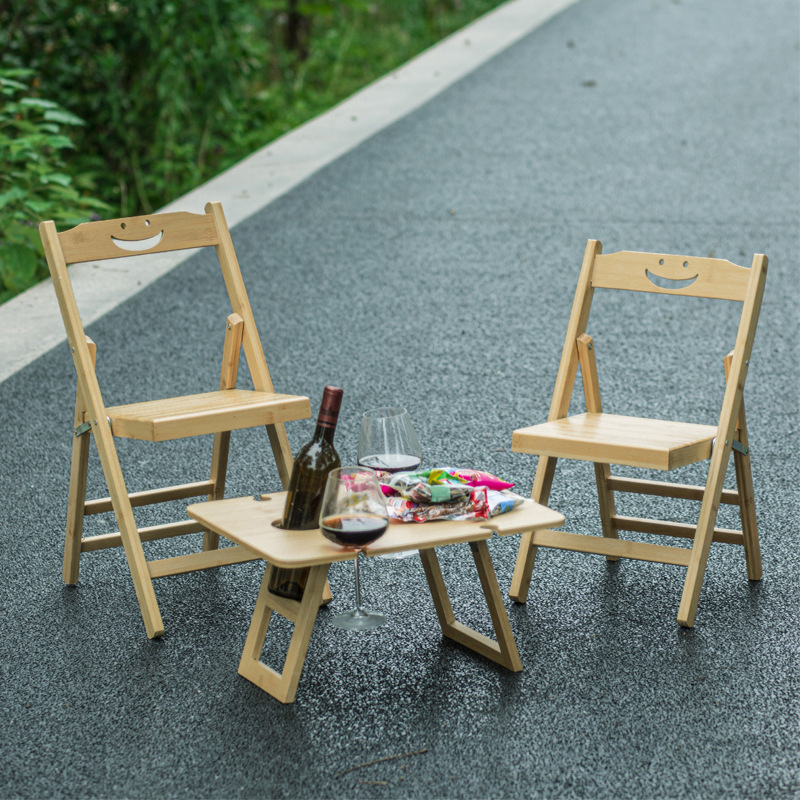 silla de madera maciza, silla de bambú, taburetes para niños, ocio al aire libre, pesca portátil, taburetes plegables para el hogar