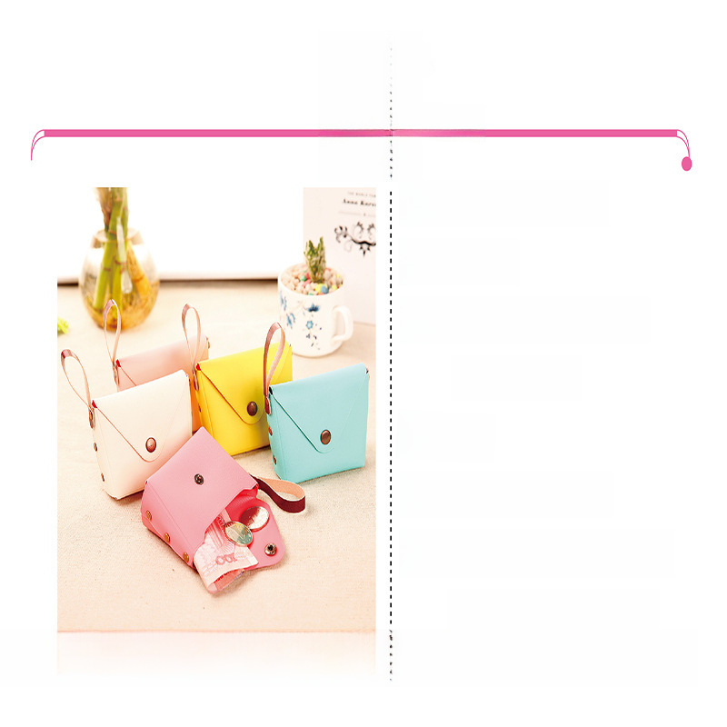 Stile coreano carino caramelle colore piccolo portamonete portamonete portachiavi creativo macaron borsa a mano_voghion.com