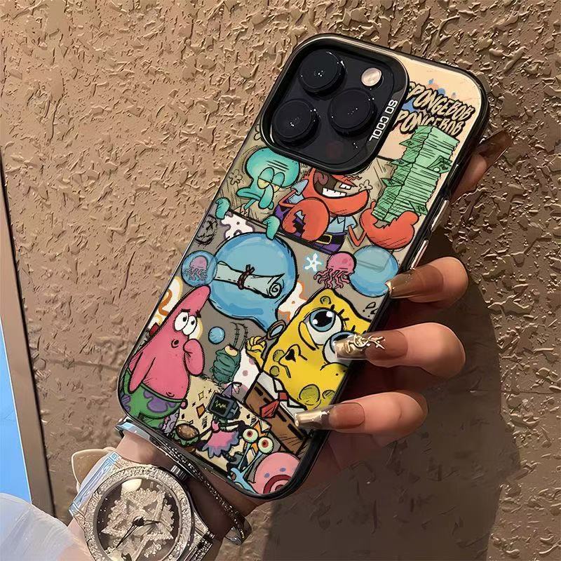 Cangrejo amarillo fuerte adecuado para Apple 16Promax funda para teléfono móvil, carcasa de gas, iPhone 15/14/13 Estilo europeo y americano 12