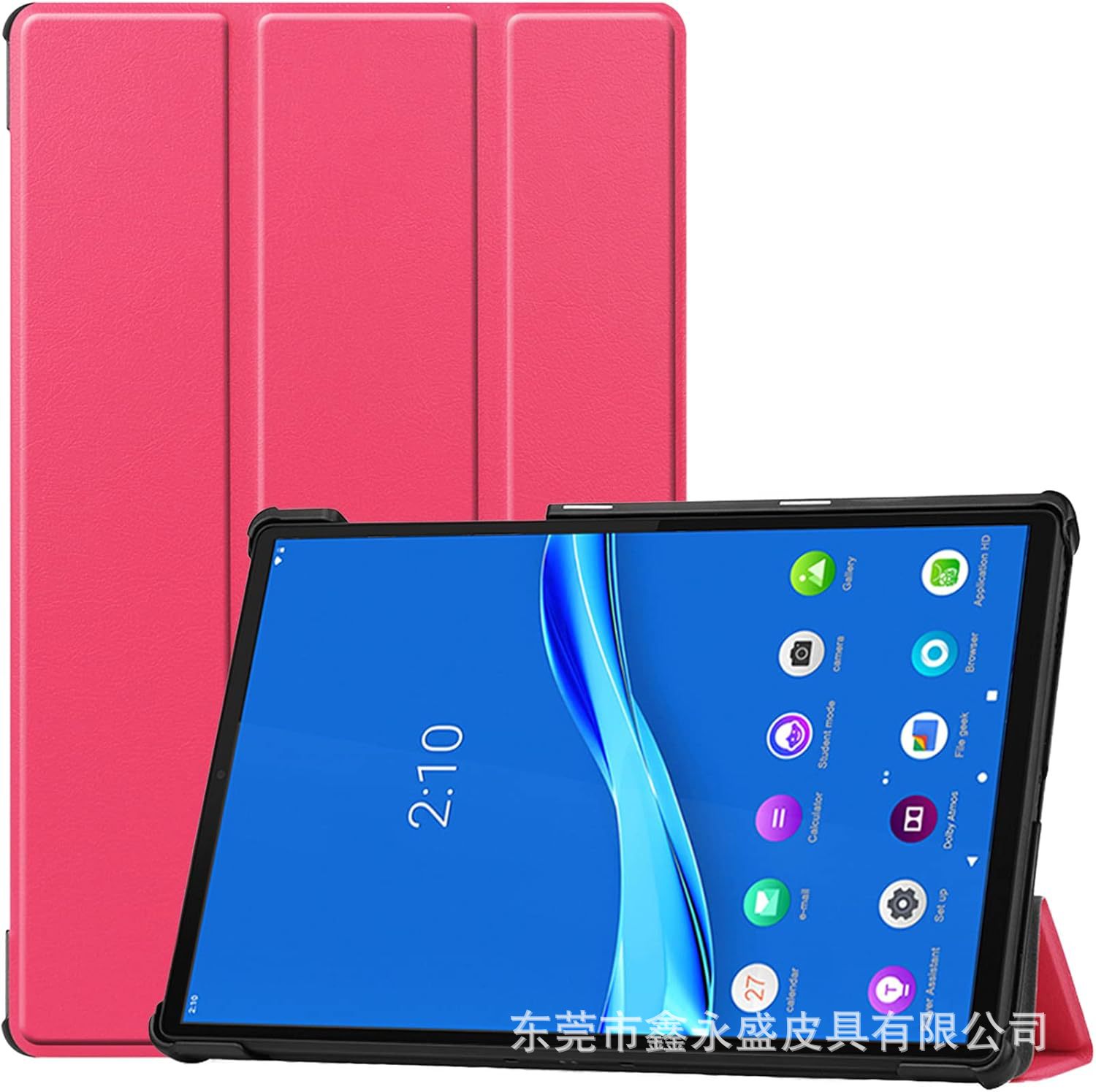 Adecuado para Lenovo Tab M10 plus X606F Funda de cuero plana M10 plus Custer Funda protectora triple