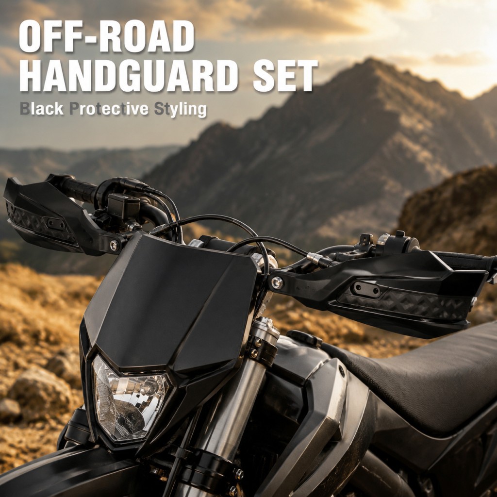 Wholesale motorcycle hand guards, wind protection, and anti-fall modification accessories suitable for off-road electric motorcycles, such as the Jifeng