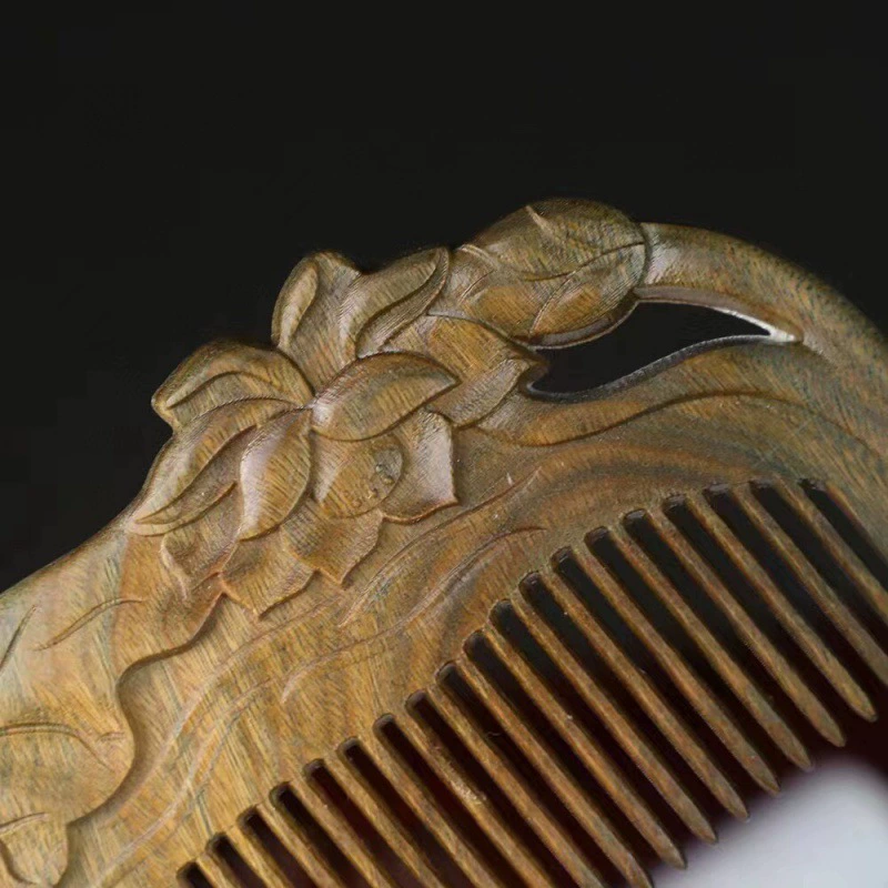 Органическая щетка, медицинский массажер для кожи головы, sandalwood