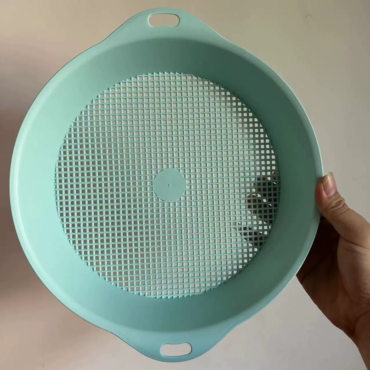 Сито Садовые Инструменты Сито Для Почвы Пластиковый Экран Инструменты Сито Для Почвы Фильтр Сито 3 мм Диафрагма Мясистый Синий Сито Частиц