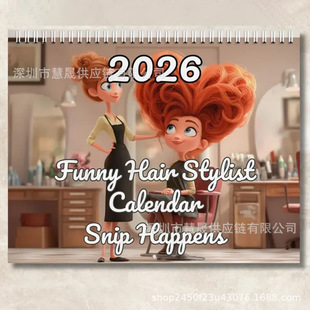 �羳2026 Snip & Giggle Stylist Humor Calendar���͎���Ĭ�՚v