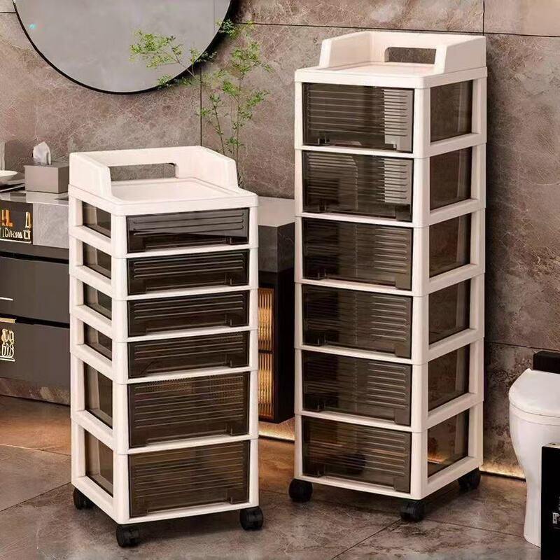 Storage Cabinet Drawer Type Multi-layer Thickened Office Desk Removable File Toilet Locker Fully Enclosed