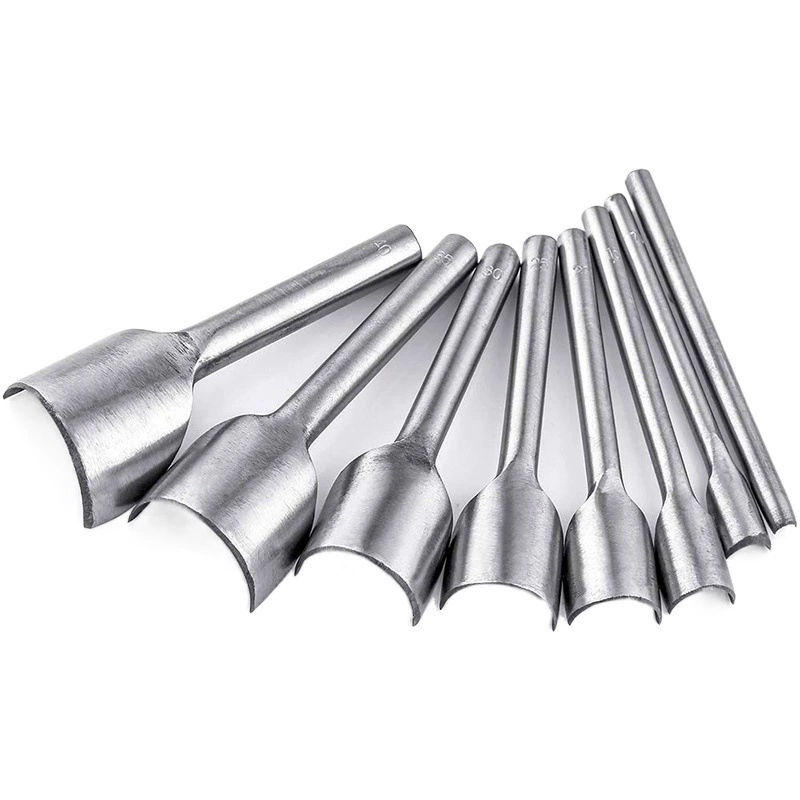 1/4 1/2 полукруглая отбивная мелкая полукруглая отбивная DIY кожаный инструмент костюм ремень хвост отбивная мелкий полукруглый удар