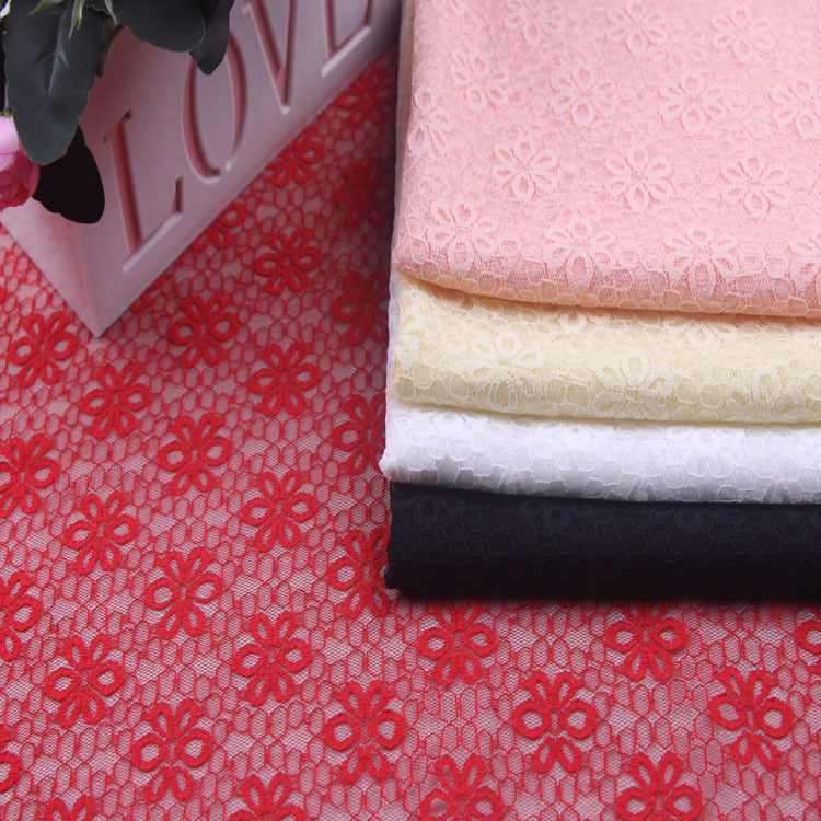 熱爆全錦綸蕾絲網布 優美柔軟小花蕾絲貼身面料打底衫薄紗镂空布