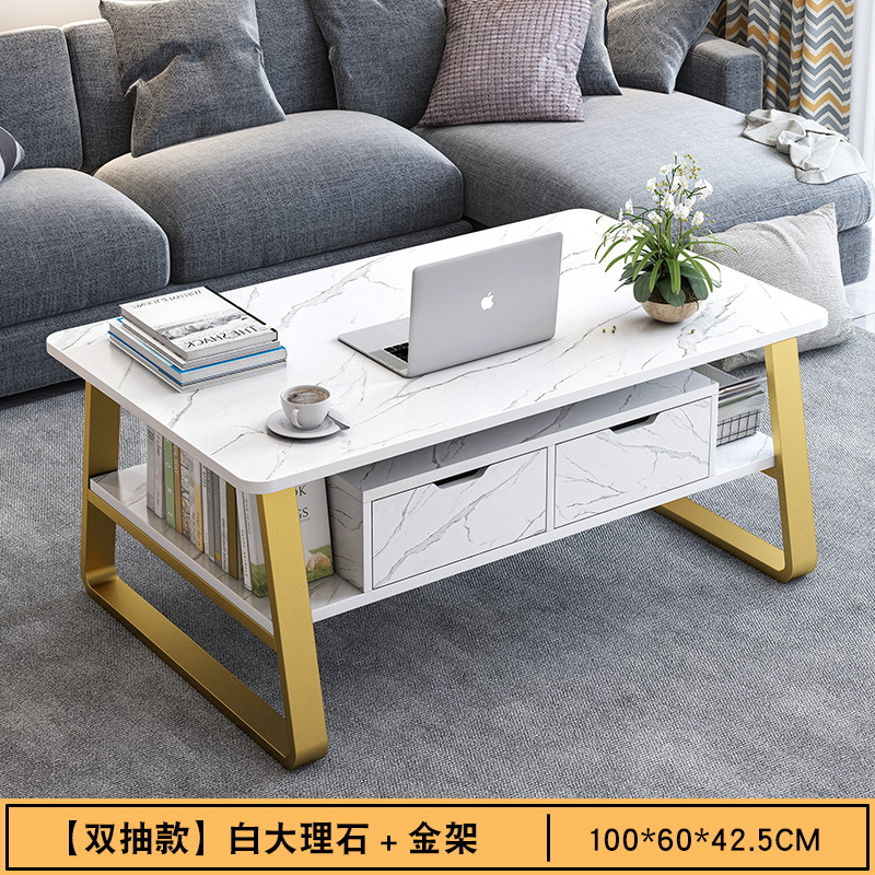 Mesa de café pequeño apartamento sala de estar sofá lado varios Oficina simple mesa de té SALA DE ALQUILER mesa pequeña mesa baja multifuncional