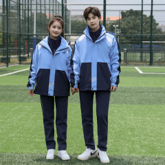 小中学生突撃服制服秋冬初高校クラス服学院風増厚三点セットスポーツウェア園服
