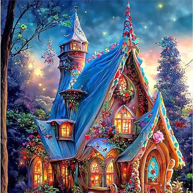 Pintura de diamantes 5D con diseño de animales y paisajes, pegatinas de diamantes hechas a mano, repletas de diamantes, decoración DIY para el hogar, para sala de estar, dormitorio y entrada.