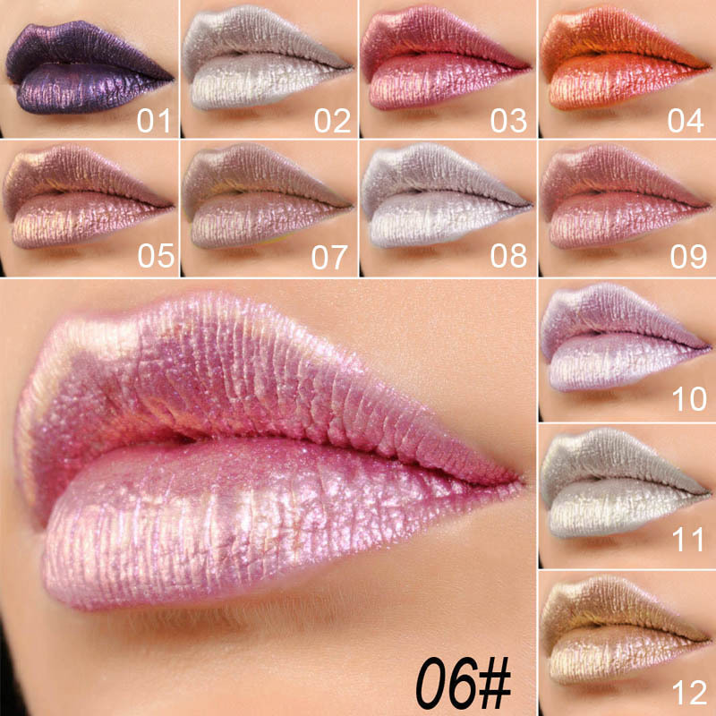 Cmaadu Metallic Lipgloss Schimmernder Lippenstift Glanz Finish_voghion.com