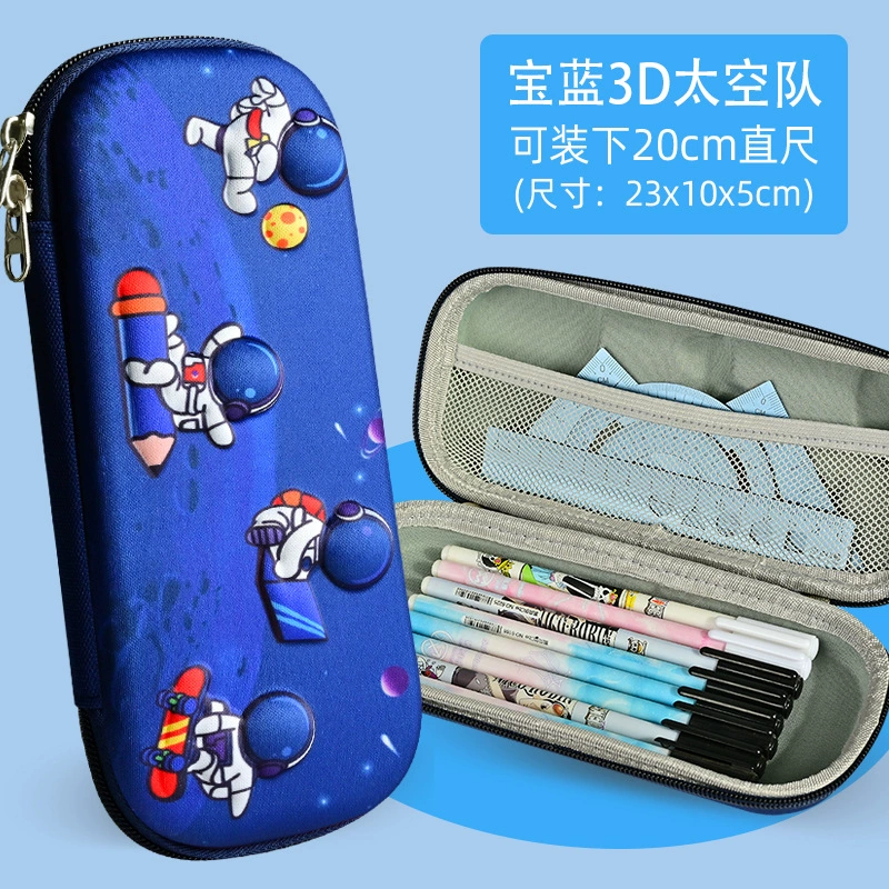 Three dimensional cartoon children's capacious pencil case for elementary school students, wholesale, fall protection
