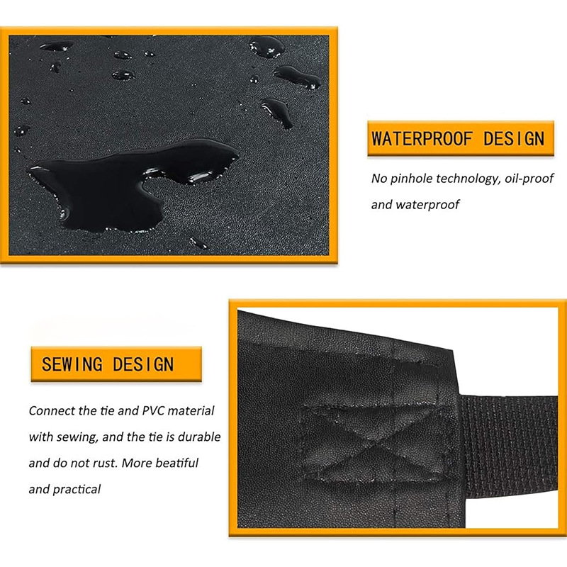 Transfronterizo coreano impermeable delantal hombre y mujer ropa de trabajo acuática sin bolsillo largo fabricante delantal de cuero PU una al por mayor