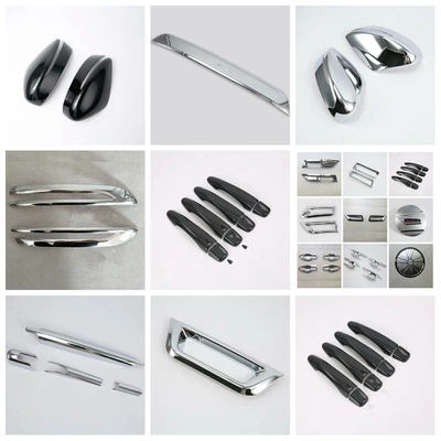 17 Jinke Exterior Modification Suitable for Nissan Kicks Front and Rear Fog Lamp Cover Handles Door Wrist Reverting Mirror Decorative Film