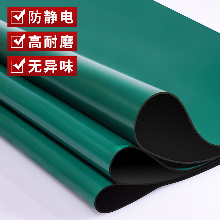 Tapete Antiestático para Mesa de Trabajo de Caucho Nitrilo Resistente a Altas Temperaturas