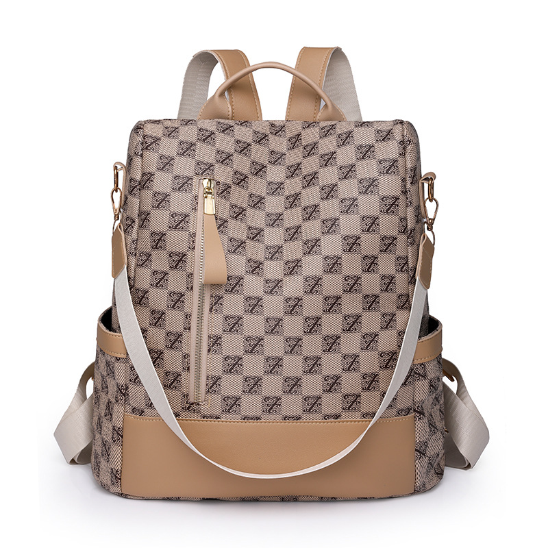 Ventas directas de fábrica 2023 nuevas damas coreanas de cuero suave mochila antirrobo moda versátil mochila de viaje multifuncional