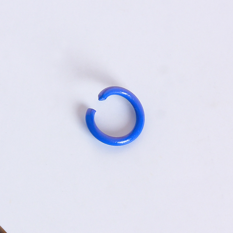 Accesorios de la joyería de bricolaje llavero de metal anillo C color pintura anillo abierto anillo único anillo de conexión material hecho a mano anillo colgante