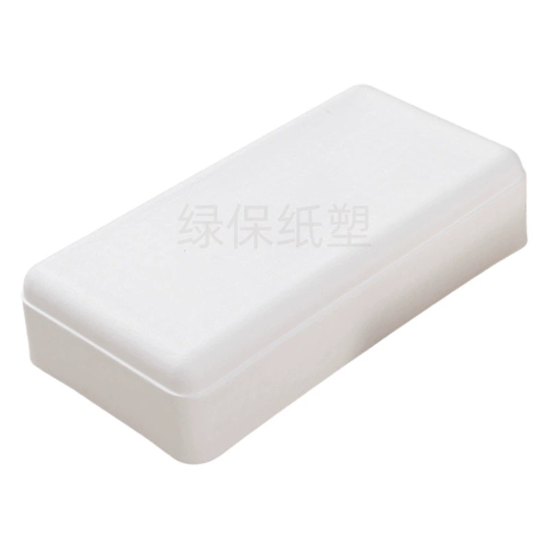 Большие партии готовых упаковочных коробок из белого прессованного чайного пульпа, экологически чистые и биоразлагаемые подарочные коробки из пульпы с бумажно-пластиковой подкладкой.