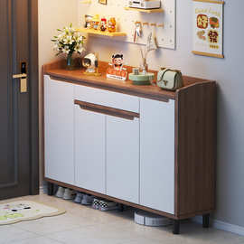 入户玄关柜客厅隔断柜新中式收纳柜2026新款超薄一体鞋柜家用门口