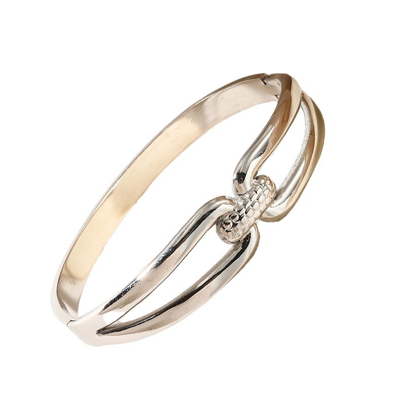 Beliebter Schmuck, Modetrend Damen Diamant-besetztes Edelstahlarmband_voghion.com
