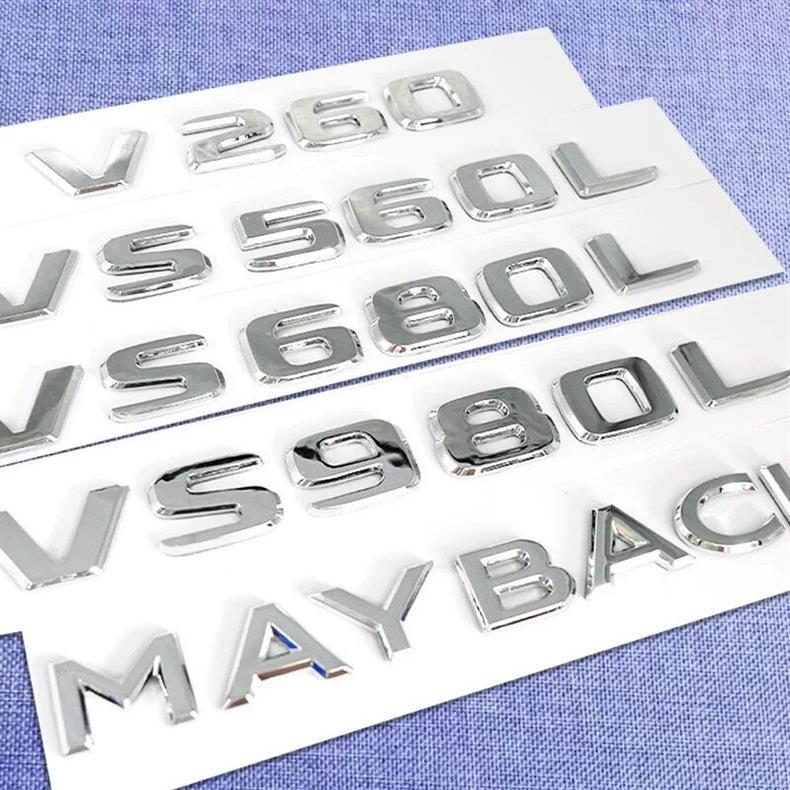 Suitable for Mercedes-Benz Vito V260, modified with Maybach hood emblem, rear emblem, VS680 lettering, and MAYBACH side emblem