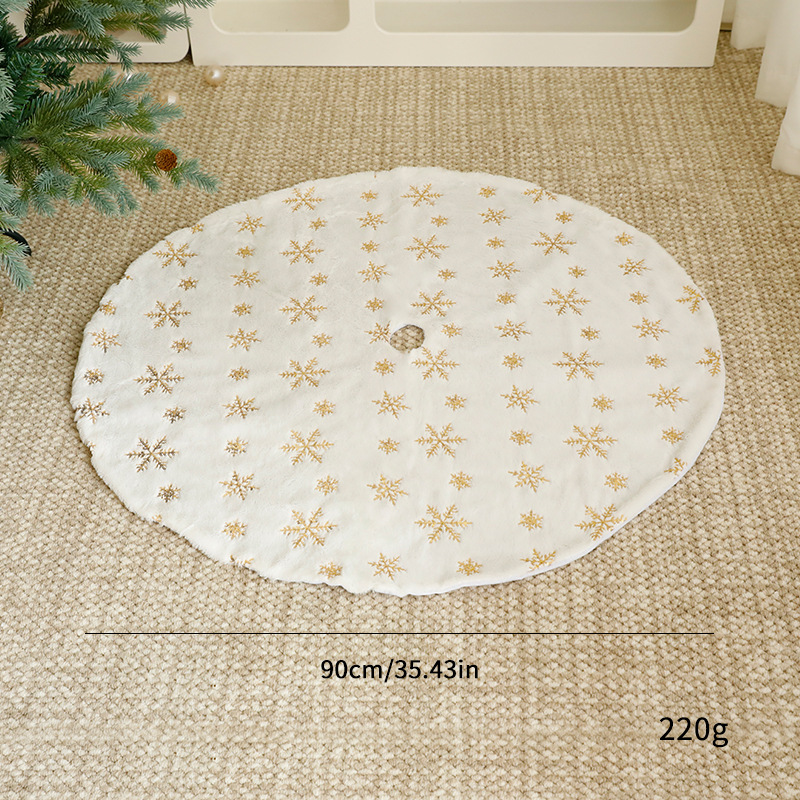 Nuevos adornos transfronterizos de gran falda de árbol de Navidad delantal de base de decoración de Navidad manta al por mayor