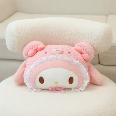 Cartoon car headrest car pillow seat pillow car neck pillow cute four seasons universal car waist cervical pillow (Headrest) - melody-28x20cm