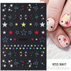 Nail stickers, silver adhesive fake nails solar-powered for nails, suitable for import, new collection