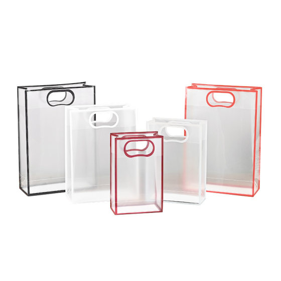 in stock pp Internet Celebrity Handbag Ins Advanced Sense Transparent Plastic Birthday Gift Bag Wedding Candy Hand Gift Bag