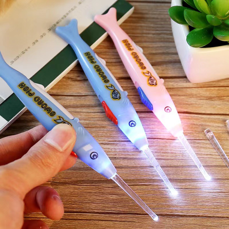 Cartoon removable hygienic glowing ear picking for children and…