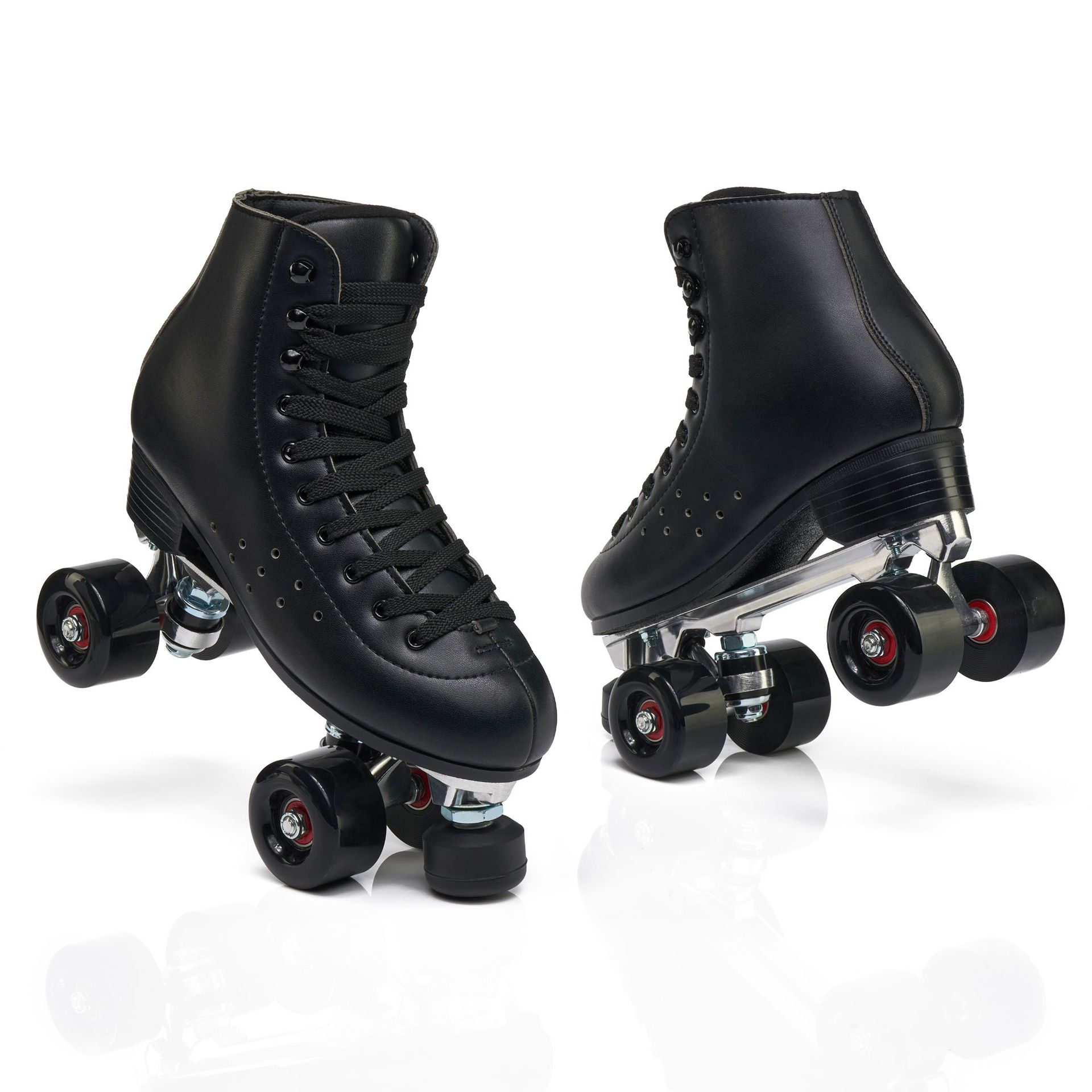 Double Row Roller Skates For Adults With Flashing Pu Wheels_voghion.com