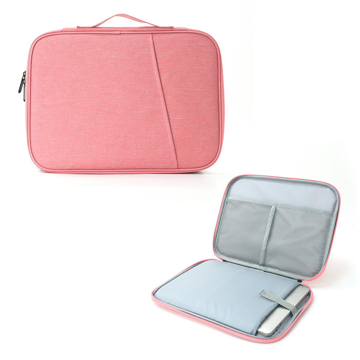 New 13/14 Inch Laptop Sleeve Bag, Portable Business Urban Simple Style, Hand-Held Briefcase Style