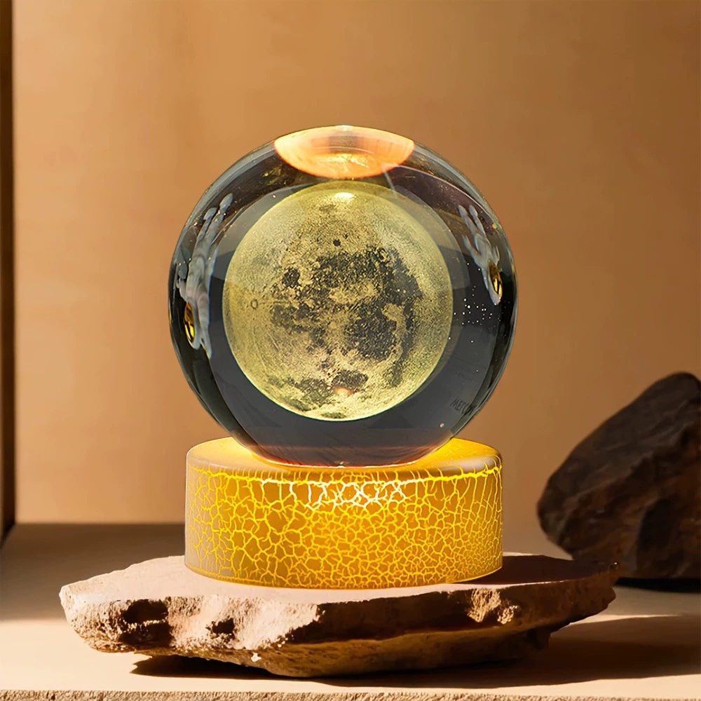 Луна, столовая лампа с дизайном планетарной станции, 3D