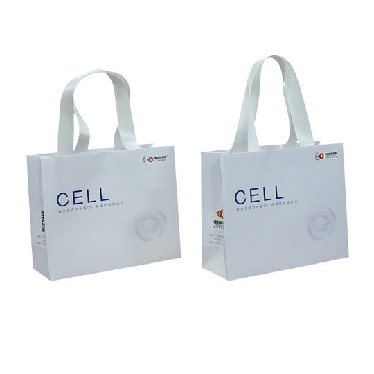 Customized Gift Bags, Advertising Packaging Bags, Logo Printing, Shopping Clothing Corporate Paper Bags, White Card Handbags, Customization