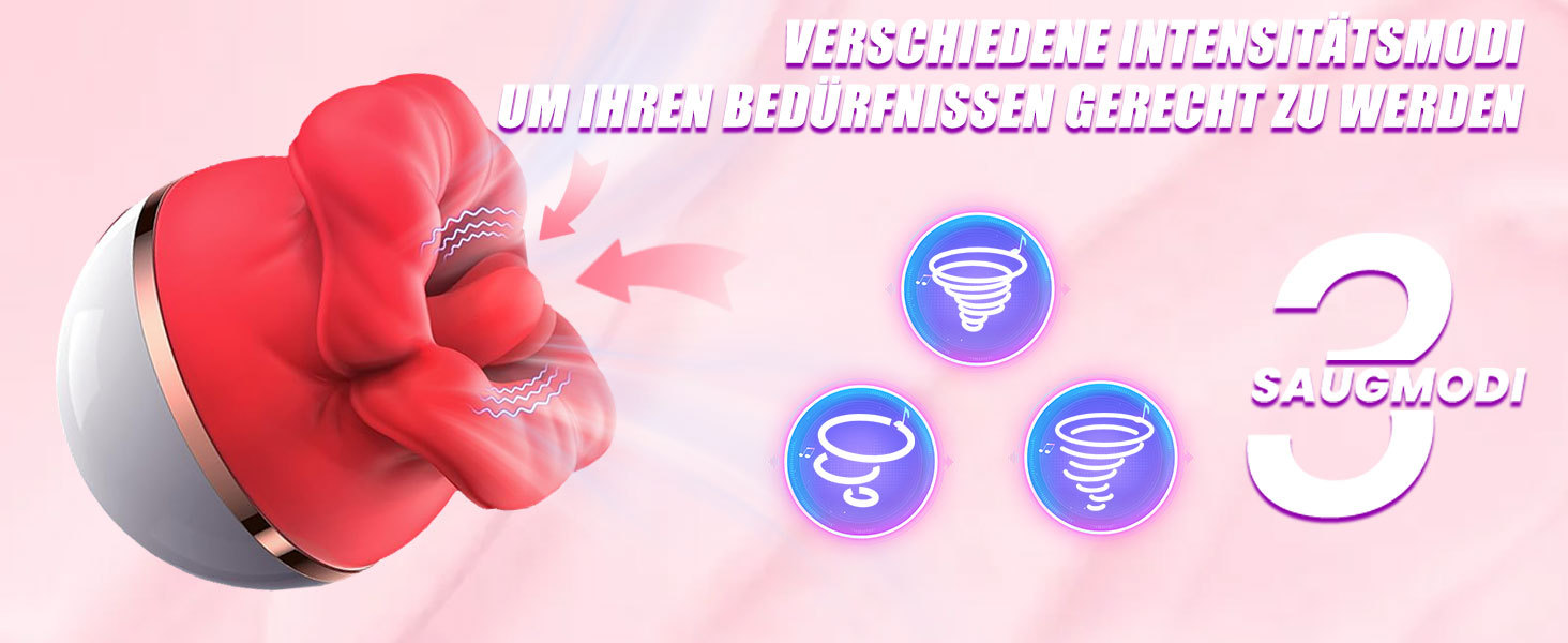Nipple Masturbator with Vibrating Egg, Red Lips Design, Tongue-Sucking Massager for Men — detail image 6