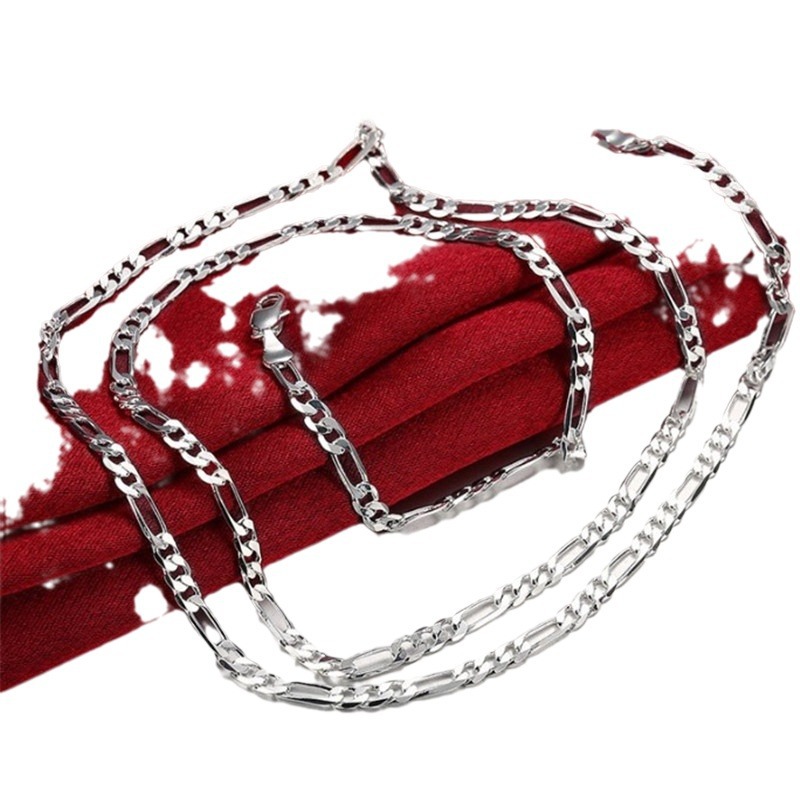 Yunjin Amazon plateado collar europeo y americano joyería popular lado collar accesorios europeo y americano collar pareja collar image 6
