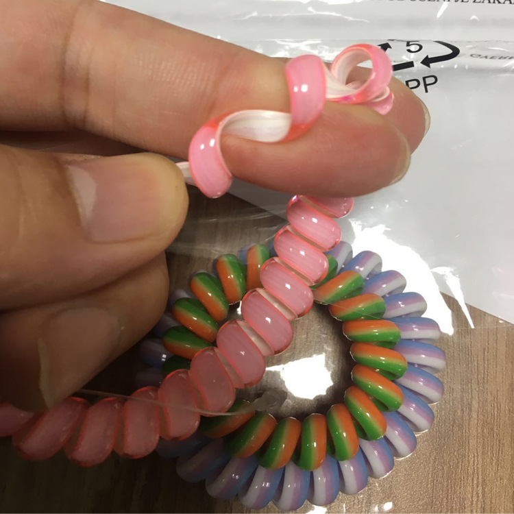 TPU水晶线生产线 TPU弹簧线圈挤出机 双色线圈条生产设备