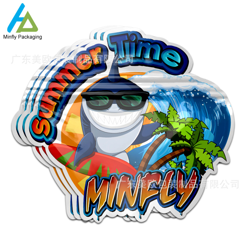 厂家直销欧美3.5g异形烟草袋 休闲食品 坚果糖果防儿童自封拉链袋