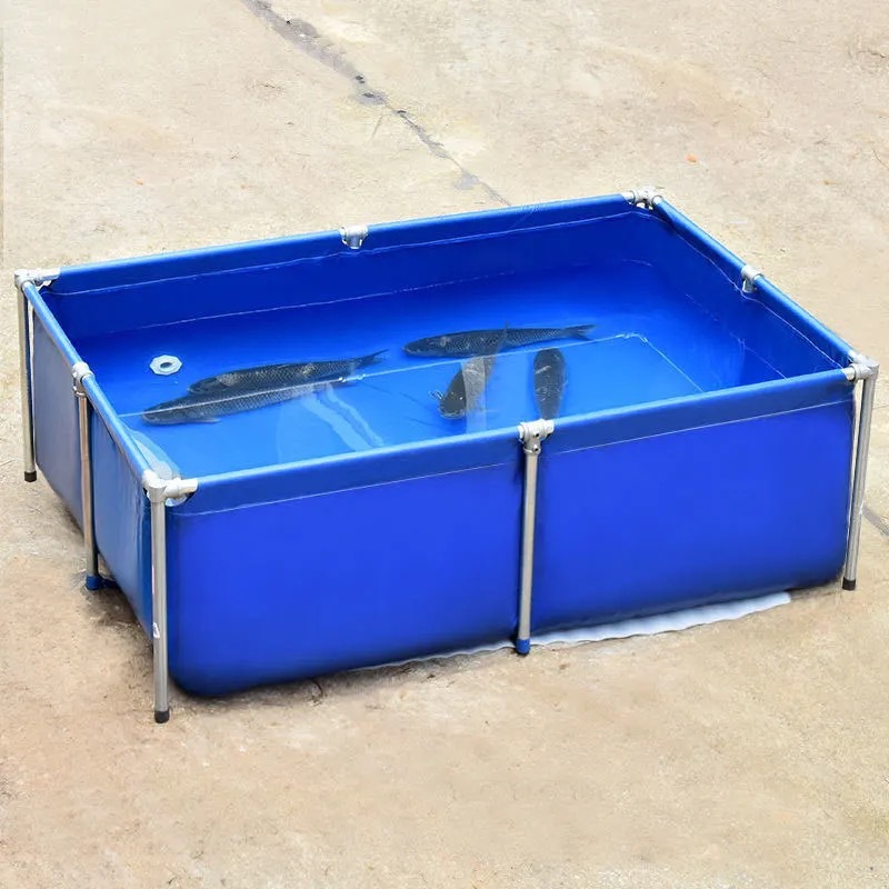 帆布锦鲤养鱼池篷布刀刮布水池箱大棚高密度养殖龙虾大型加厚折叠