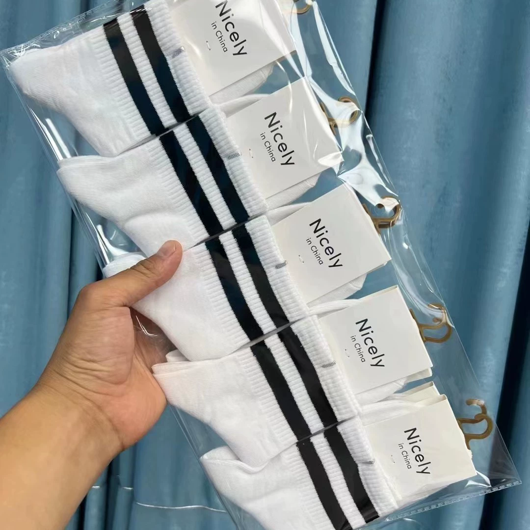 Men's socks (Caixu) mid-length cotton, breathable soft elastic, pack options