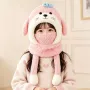 一体保暖冬季宝宝帽子